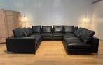 Minotti Andersen 4-Delige Zwarte Leren Hoekbank NP: 35.000, Huis en Inrichting, https://www.minotti.com/en, Minotti, Hoekbank