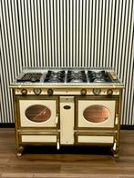 Luxe J.Corradi Fornuis creme/messing 2 ovens 120 cm, Gebruikt, Fornello Esperta, Ophalen of Verzenden, Energieklasse A of zuiniger