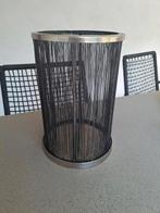 Windlicht zwart metaal, Gebruikt, 25 tot 50 cm, Zwart, Ophalen of Verzenden