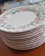 12 Gebaksbordjes Myott Meakin Spring Fields, Gebruikt, Ophalen of Verzenden, Bord(en), Overige stijlen