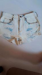 Ripped destroyed spijker short 38 H en M, H&M, Blauw, Ophalen of Verzenden, Zo goed als nieuw