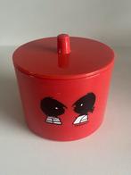 Rood kunststof potje met deksel van Jip en Janneke., Verzamelen, Ophalen of Verzenden, Zo goed als nieuw, Kunststof, Strip- of Tekenfilmfiguur