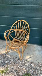 Vintage rotan fauteuil, Huis en Inrichting, Ophalen, Zo goed als nieuw, Bruin, Eén
