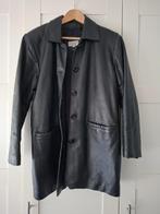 Vintage (jaren 80) leren dames jas, Ophalen of Verzenden, Gedragen, Maat 38/40 (M), Zwart