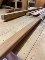 Trapleuning 4.10 m eerste klas meranti hardhout +overig hout, Doe-het-zelf en Verbouw, Ladders en Trappen, Ophalen, Nieuw, 4 meter of meer