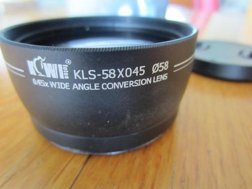 Half-fisheye lens Kiwi 0,45  schroefdr. 58 mm. Macrolens, Audio, Tv en Foto, Fotografie | Lenzen en Objectieven, Zo goed als nieuw