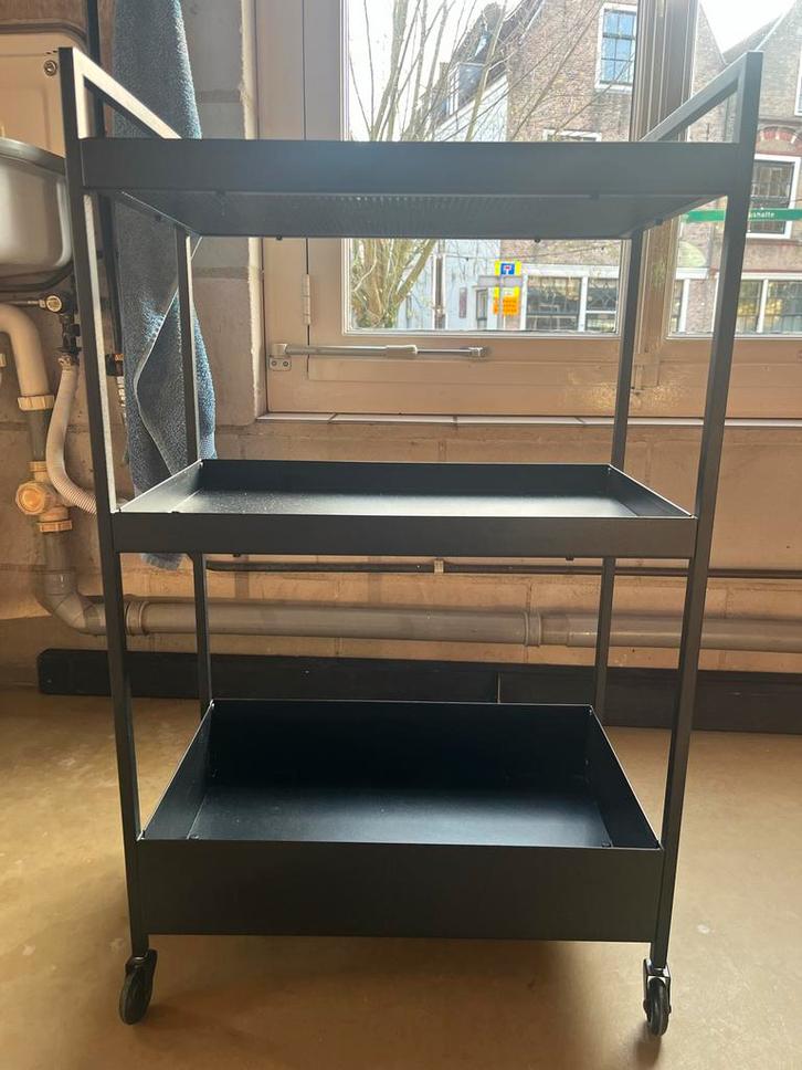 Roltafel - Nissafors - Zwart, Huis en Inrichting, Keuken | Keukenbenodigdheden, Zo goed als nieuw, Ophalen