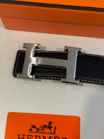 Hermes riem zilver zwart, Kleding | Heren, Riemen en Ceinturen, Zwart, Nieuw, Ophalen of Verzenden, 115 cm of meer