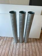 Spirobuis 125mm, steekverbinding, verbindingsmof, beugel, Ophalen, Aluminium, Zo goed als nieuw, Minder dan 2 meter