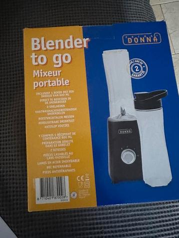 Blender to go prima donna zwart nieuw in doos beschikbaar voor biedingen