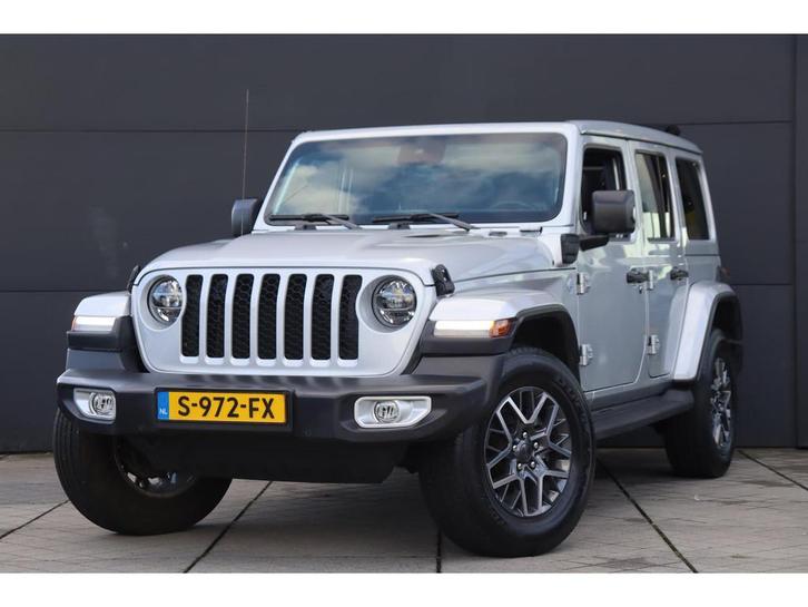 Jeep Wrangler Unlimited 4xe 380 Sahara / Schuifdak / Navi /, Auto's, Jeep, Bedrijf, Te koop, Wrangler, ABS, Achteruitrijcamera