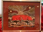 Aboriginal Art Print Danny Eastwood - Uluru, Antiek en Kunst, Ophalen of Verzenden
