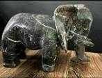 Uit erfenis hele zware olifant Marmer, Ophalen of Verzenden, Zo goed als nieuw, Beeldje of Figuurtje