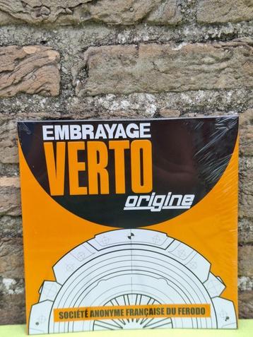 Reclamebord Verto (merk auto-onderdelen) met bijhorend boekj beschikbaar voor biedingen