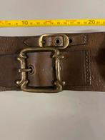 Stoere leren riem - Nieuw! Donkerbruin. 80/90 cm veel gespen, Kleding | Dames, Riemen en Ceinturen, 80 tot 90 cm, Echt leder, Nieuw