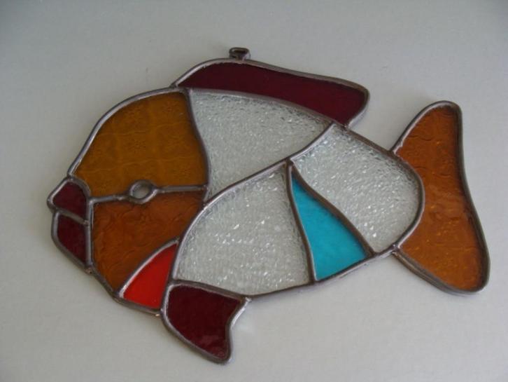 woondecoratie Glas in Lood, Antiek en Kunst, Curiosa en Brocante, Ophalen of Verzenden