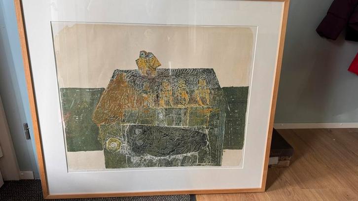 Huwelijksnacht, grafiek van Aleksander Turek, Antiek en Kunst, Kunst | Etsen en Gravures, Ophalen