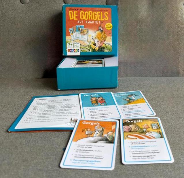 Gorgels AVI-Kwartet - Leerzaam & Leuk!, Hobby en Vrije tijd, Gezelschapsspellen | Bordspellen, Zo goed als nieuw, Drie of vier spelers