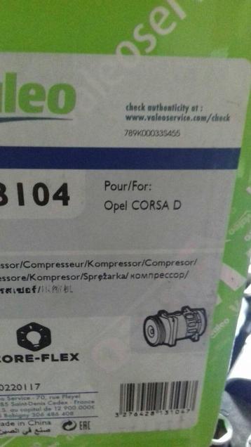opel corsa d valeo aircopomp nieuw in doos beschikbaar voor biedingen