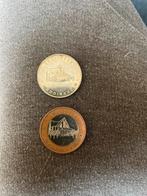 2 penningen Waddinxveen, kruiskerk, Postzegels en Munten, Penningen en Medailles, Ophalen of Verzenden, Overige materialen