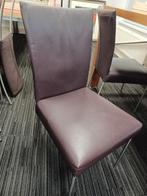 Partij stoelen eetkamerstoelen  bert plantagie, Huis en Inrichting, Stoelen, Ophalen, Gebruikt, Overige kleuren, Leer