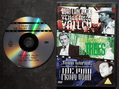 DVD - 3 films - Vengeance Valley - Big Trees - Man from Utah, Cd's en Dvd's, Dvd's | Klassiekers, Zo goed als nieuw, Actie en Avontuur