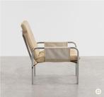 Buisframe stoel chroom en leer jaren 70, Ophalen, Gebruikt, Metaal, Mid-century modern