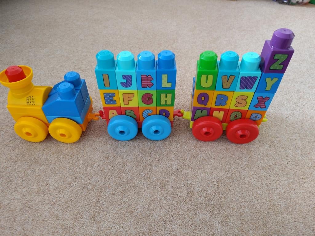 Fisher Price MegaBloks - ABC leren trein, Ophalen of Verzenden, Gebruikt, 6 maanden tot 2 jaar