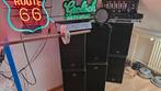 complete  muziek installatie professionele  zes boxen  en tw, Muziek en Instrumenten, Ophalen of Verzenden, Zo goed als nieuw