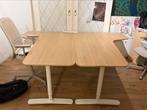 2 hoekbureaus Ikea Bekant L+ R, Huis en Inrichting, Bureaus, Ophalen, In hoogte verstelbaar, Zo goed als nieuw