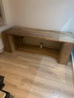 Bureau van steigerhout, Ophalen, 200 cm of meer, Zo goed als nieuw, 25 tot 50 cm