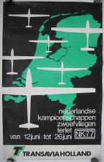 Affiche: Nederlandse Kampioenschappen Zweefvliegen (NK-77), Ophalen of Verzenden, Sport, A1 t/m A3, Rechthoekig Staand