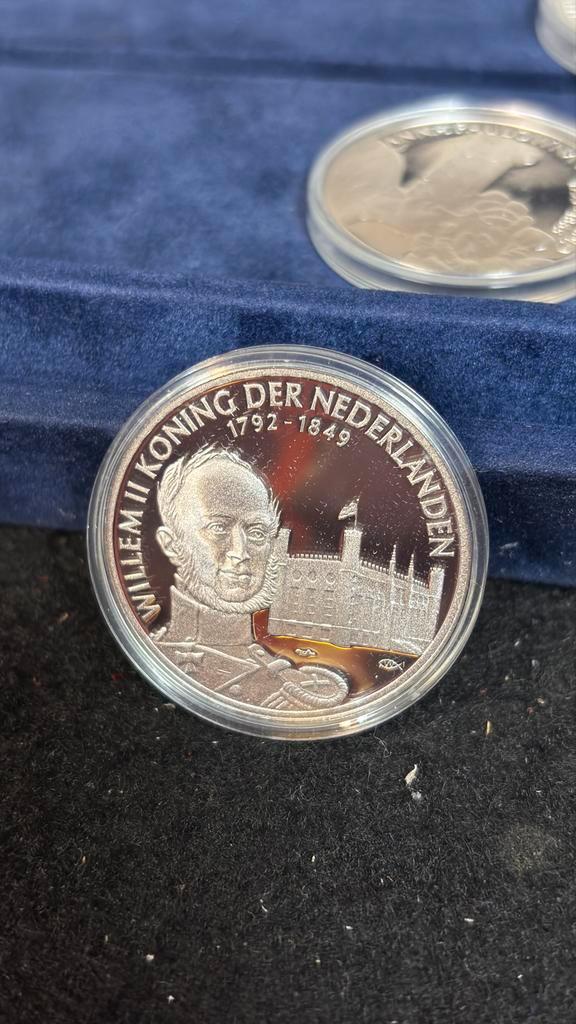 Zilveren Willem II Koning der Nederlanden herdenkingsmunt, Postzegels en Munten, Munten | Nederland, Losse munt, Overige waardes