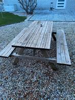 Picknick tafel, Tuin en Terras, Picknicktafels, Ophalen, Gebruikt, Rechthoekig, Hout
