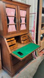 Eiken secretaire. Moet weg!, Ophalen of Verzenden, Zo goed als nieuw, 25 tot 50 cm, 200 cm of meer