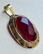 Vintage gouden 14 kt hanger met Carneool, Overige voorstellingen, Verzenden, Zo goed als nieuw, Met edelsteen