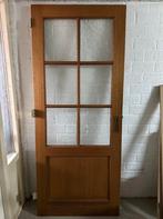 Meranti buitendeur, Ophalen, Gebruikt, 80 tot 100 cm, Buitendeur