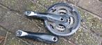 Crankstel shimano alivio 175 mm, Fietsen en Brommers, Fietsonderdelen, Ophalen of Verzenden, Zo goed als nieuw, Mountainbike, Crankstel of Pedalen