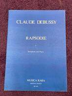 Claude Debussy - Rapsodie, Muziek en Instrumenten, Bladmuziek, Gebruikt, Ophalen of Verzenden, Saxofoon, Artiest of Componist