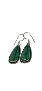 Handgemaakte Malachiet Oorbellen, Overige materialen, Hangers, Nieuw, Ophalen of Verzenden