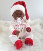 Llorens babypop donker in Kerst Outfit Jongen of Meisje 45cm, Nieuw, Ophalen of Verzenden, Babypop, .