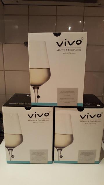 VIVO Villeroy&Boch Albert Heijn AH witte wijnglazen beschikbaar voor biedingen