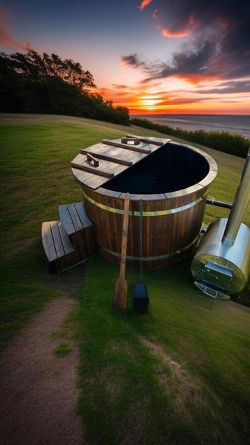 Houtgestookte Hottub Polypropylene  beschikbaar voor biedingen