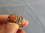 Oude ring in 925 karaat zilver met steen - 20e eeuw, 18 tot 19, Gebruikt, Ophalen of Verzenden, Dame of Heer