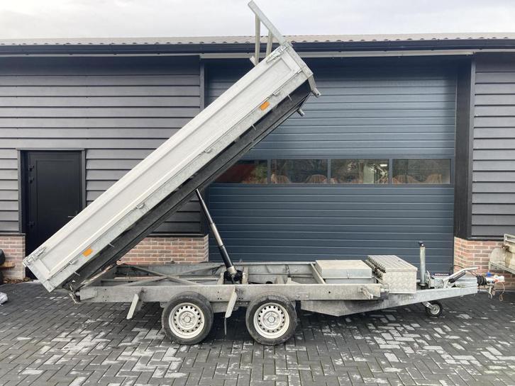 Saris kipper aanhanger aanhangwagen 3500 kg, Auto diversen, Aanhangers en Bagagewagens, Gebruikt