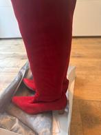 Rode Colori Suede Laarzen - Maat 41/42, Verzenden, Gedragen, Rood, Hoge laarzen