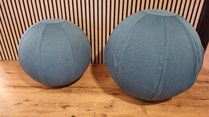 Zitballen, Huis en Inrichting, Bureaustoelen, Zo goed als nieuw, Balstoel, Blauw, Ergonomisch, Ophalen