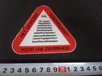 sticker het ijkwezen controleert voor uw zekerheid, Ophalen, Zo goed als nieuw