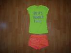 Leuke zomerset (shirt/short)van Vingino, maat 164 (14) NIEUW, Meisje, Nieuw, Ophalen of Verzenden, Setje