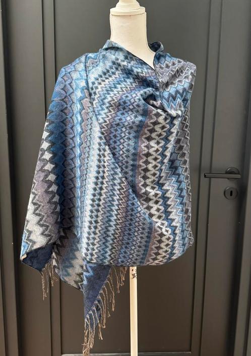 Nieuw! Geweven Katoen & Viscose blauwe tinten XL sjaal, Kleding | Dames, Mutsen, Sjaals en Handschoenen, Nieuw, Sjaal, Ophalen of Verzenden